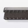 Small Rustic Beaded Wood Floating Wall Shelf - Black